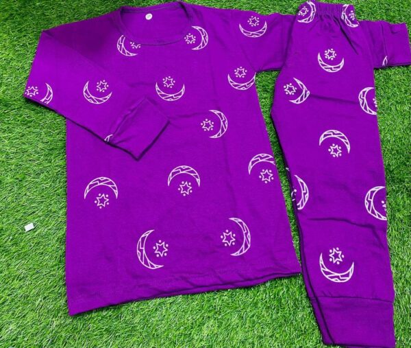 Cotton Jersey Night Suit - Image 2
