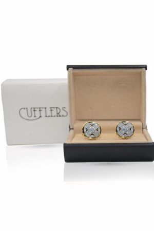 Gold & Silver Circle Cufflinks
