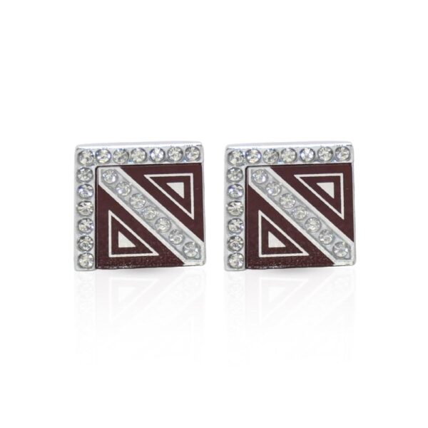 Vintage Cufflinks  Silver & Black - Image 6