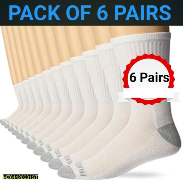 Cotton Athletic Socks -Pack Of 6 - Image 4