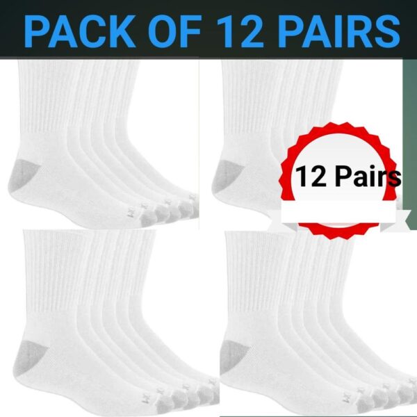 Cotton Athletic Socks -Pack Of 12 - Image 2