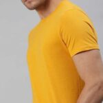 Cotton Jersey Plain Shirt Yellow