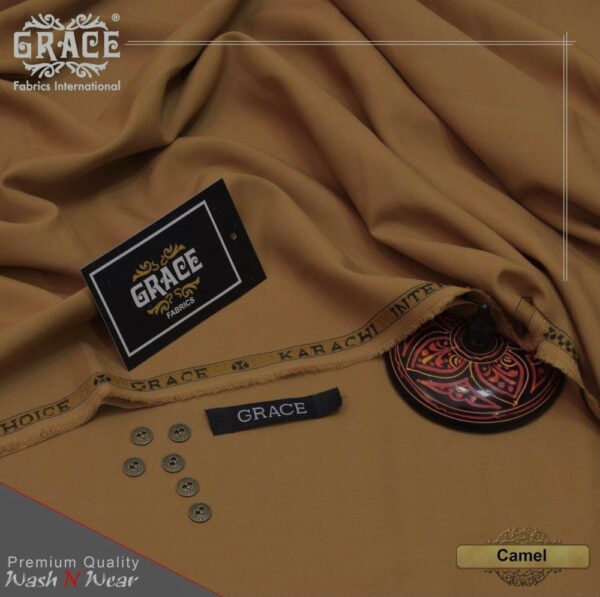Unstitched Wash And Wear  - Camel