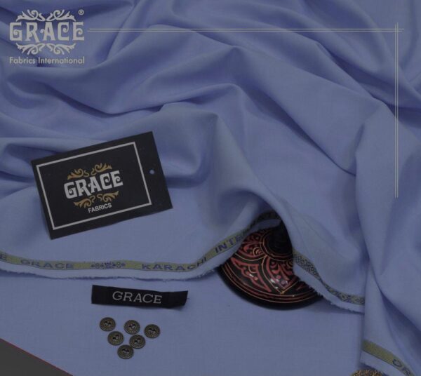 Unstitched Wash And Wear  Grace-  Blue