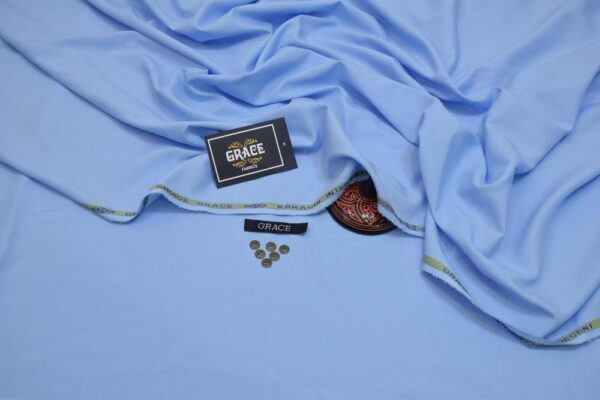 Unstitched Wash And Wear  Grace- Sky Blue - Image 3
