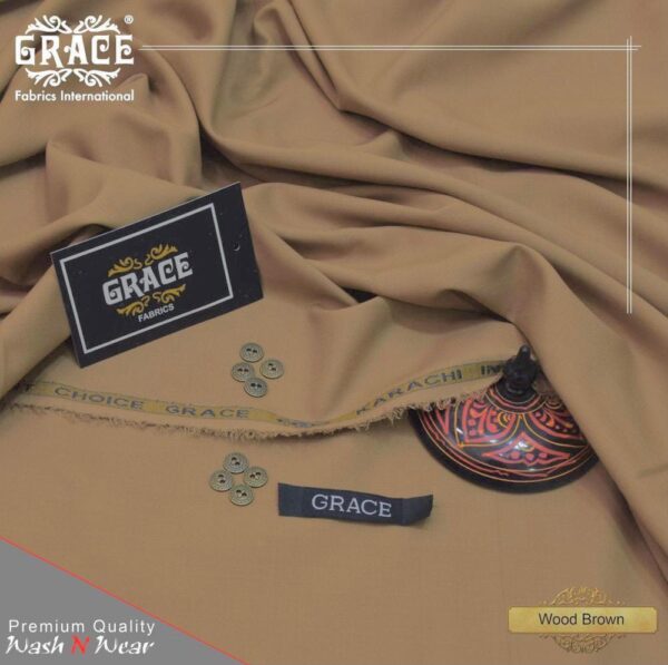 Unstitched Wash And Wear  Grace- Wood Brown