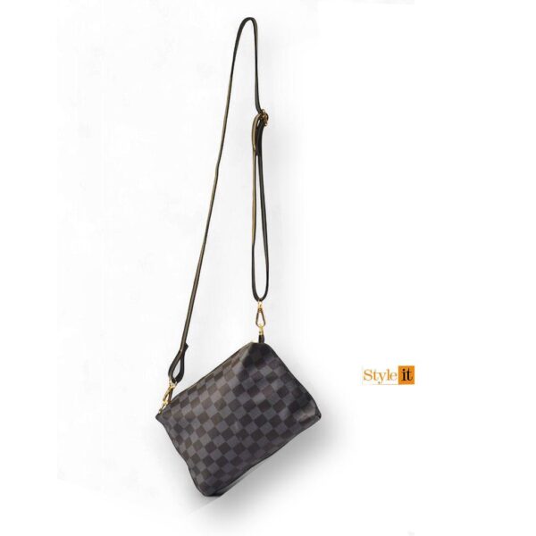 Leather Printed Shoulder Bag - Image 5