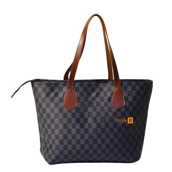 Leather Printed Shoulder Bag - Image 7