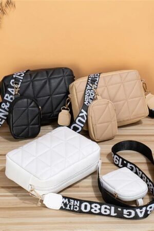 Leather Embroidered Crossbody Bag