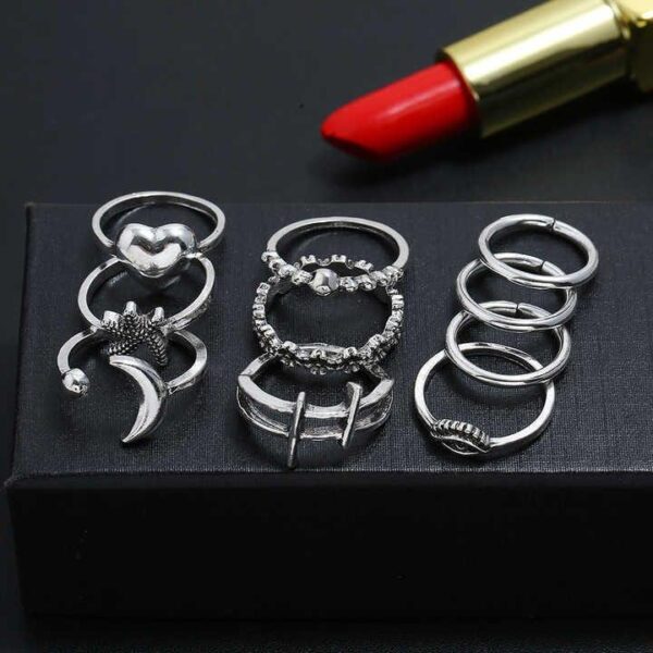 10 Pc Rings Set For Women And Girls - Image 3