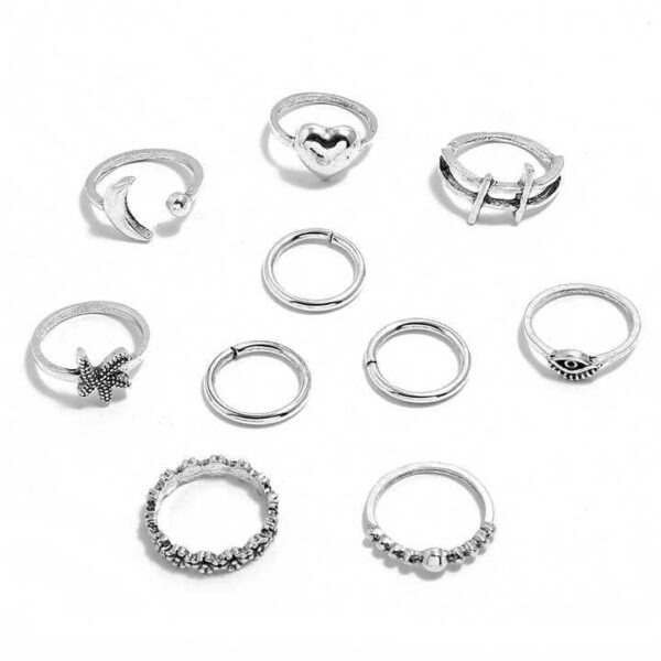 10 Pc Rings Set For Women And Girls - Image 5