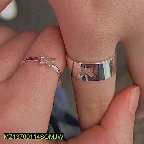 Trendy Couple Butterfly Rings - Image 3