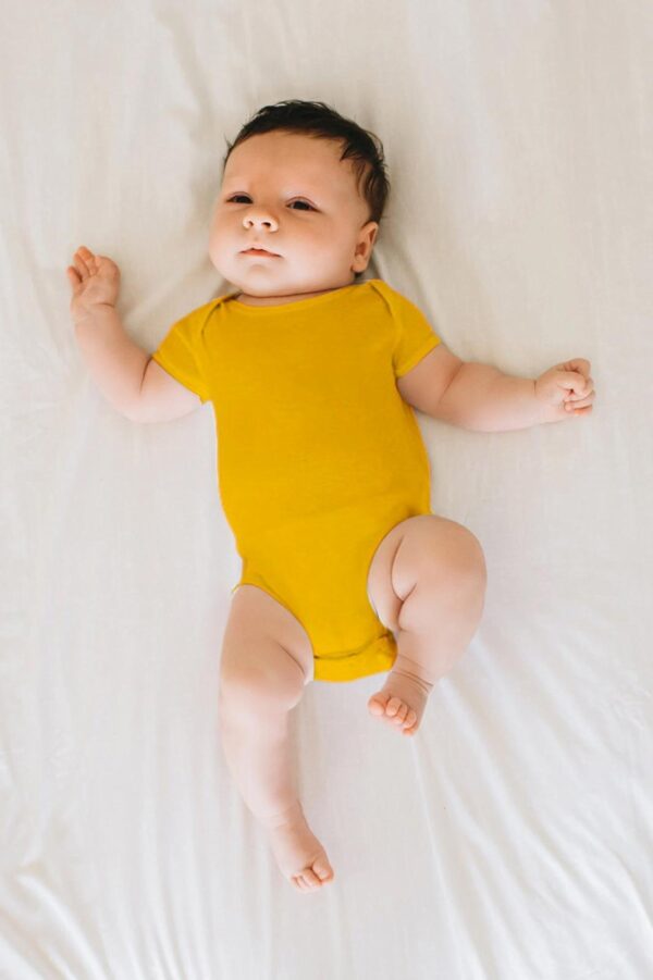 Cotton Romper Bright Yellow - Image 2