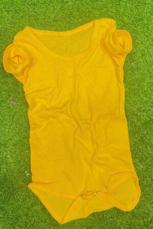 Cotton Romper Bright Yellow