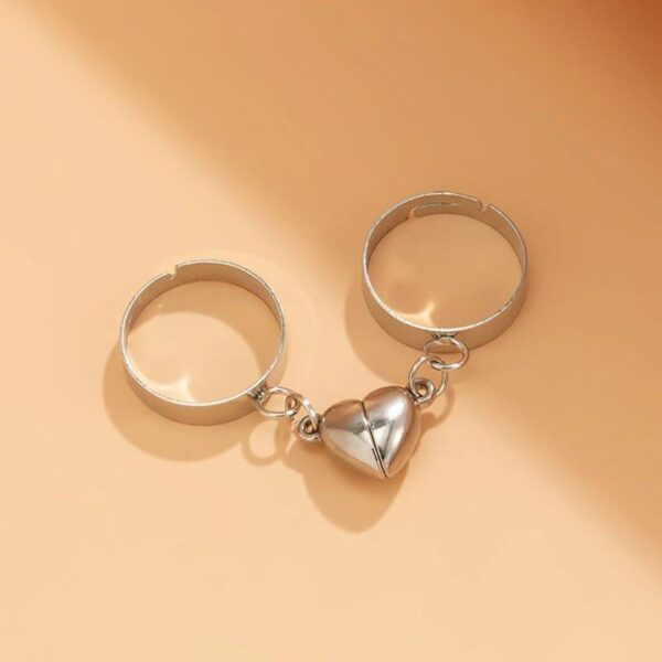 Trendy Magnetic Couple Rings - Image 2