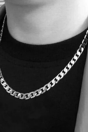 Cuban Stainless Chain Necklace For Boys