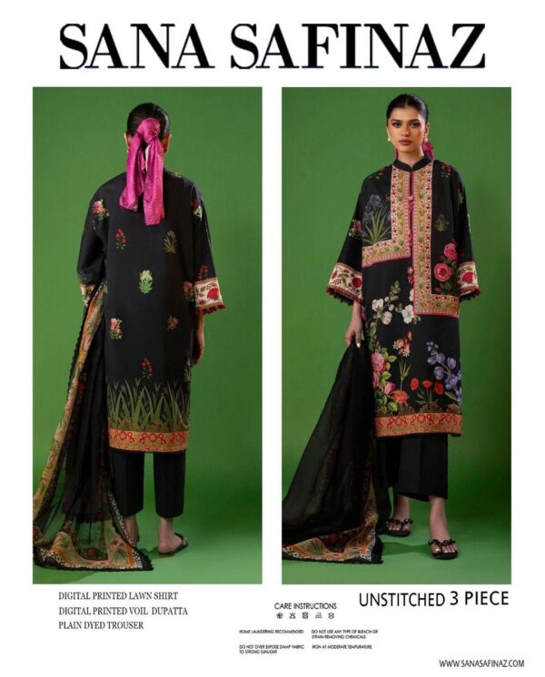 3 Pcs Women's Unstitched Printed Suit