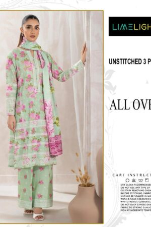 3 Pcs Women's Unstitched Printed Suit