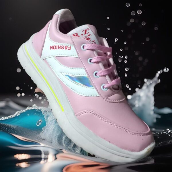 Women's Leather Casual Sneakers - Image 4
