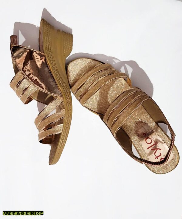 Women Rexine Fancy Wedge Sandals - Image 6