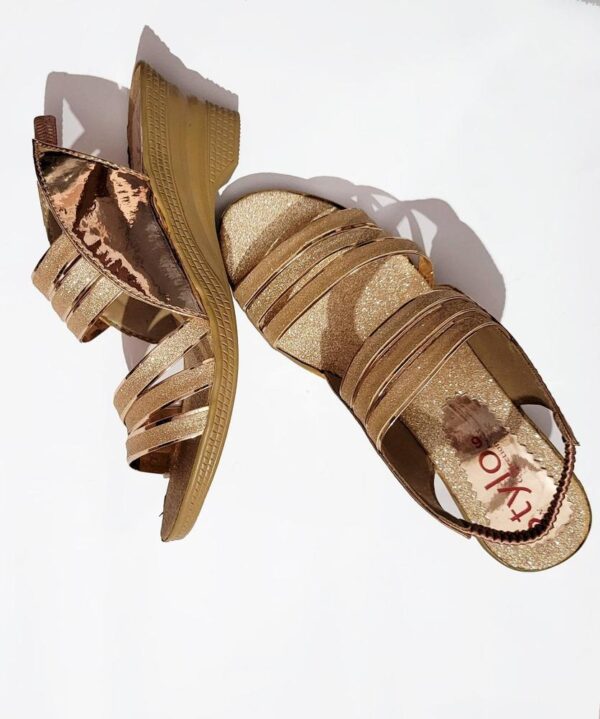 Women Rexine Fancy Wedge Sandals - Image 4