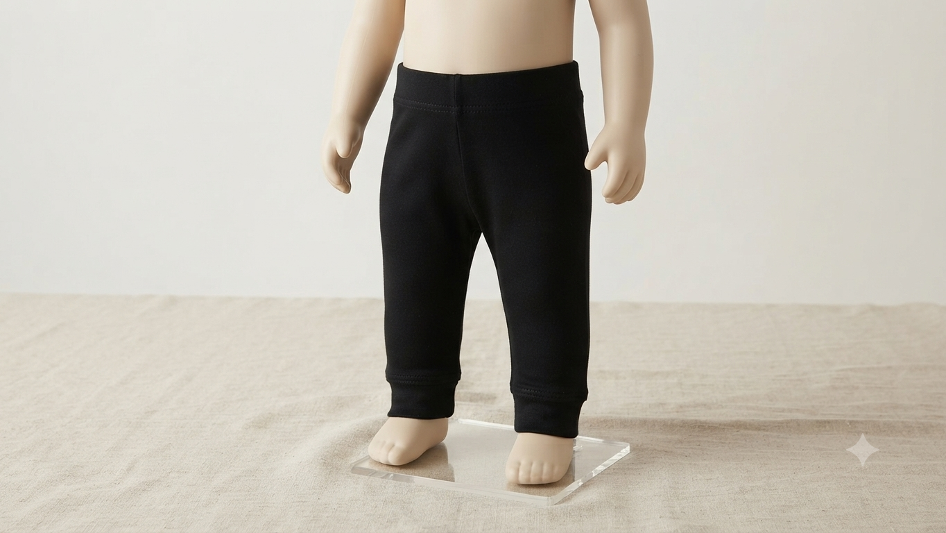 Solid Black Baby Pant